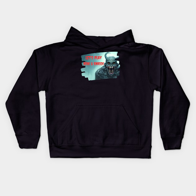 Let’s Play Hide & Shriek Kids Hoodie by Out of the Darkness Productions